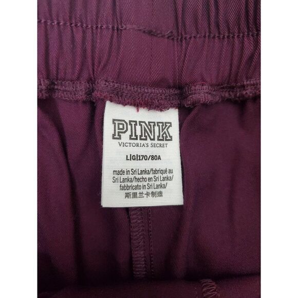 PINK Victoria's Secret RARE Burgundy Wine Lyocell Loose Fit Solid Casual Shorts - Picture 4 of 7